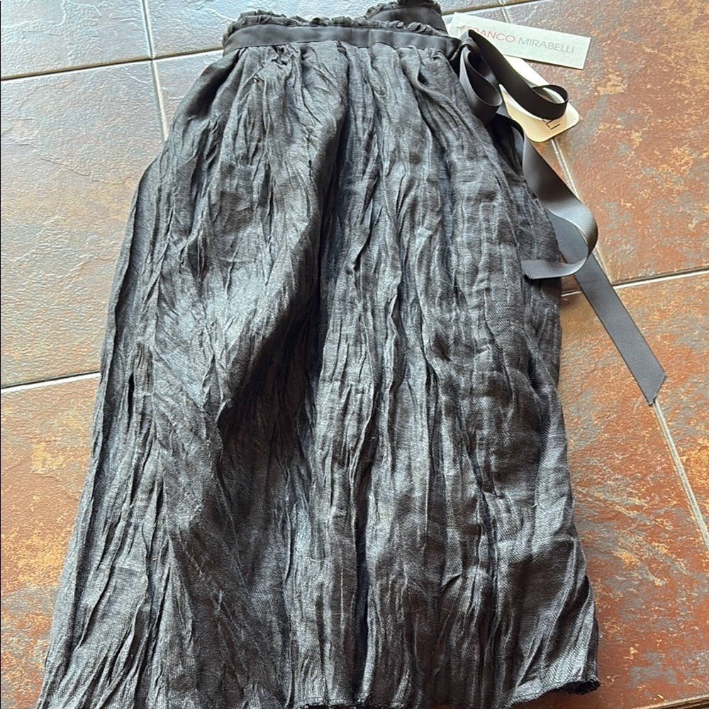 Franco Mirabelli Women's Black Skirt - Picture 7 of 7